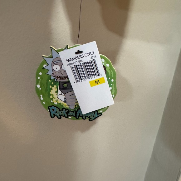 Members Only Windbreaker Jacket Mens Medium Multicolor Rick and Morty Insulated - Picture 6 of 12